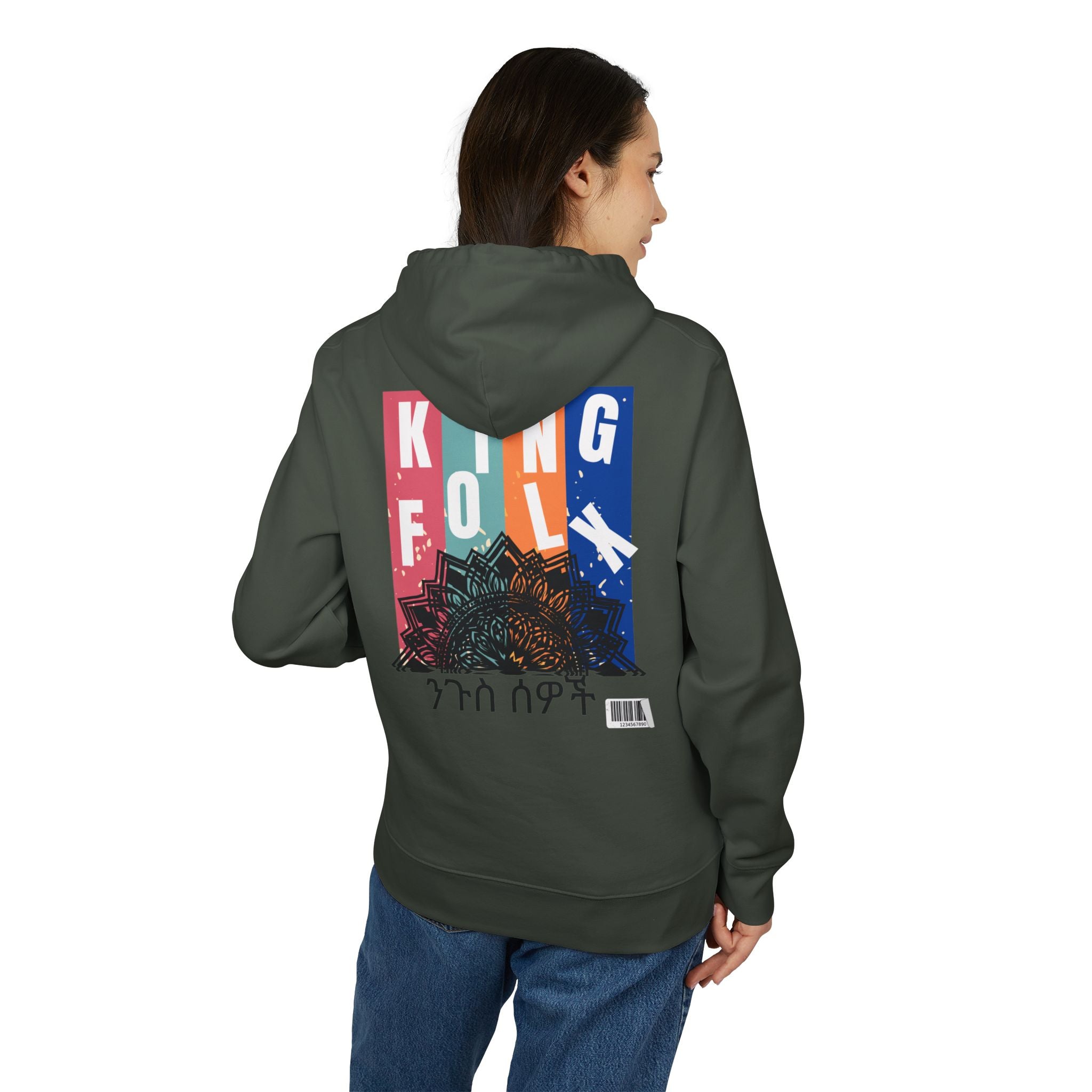 "KING PEOPLE Black Print"" Unisex Hoodie