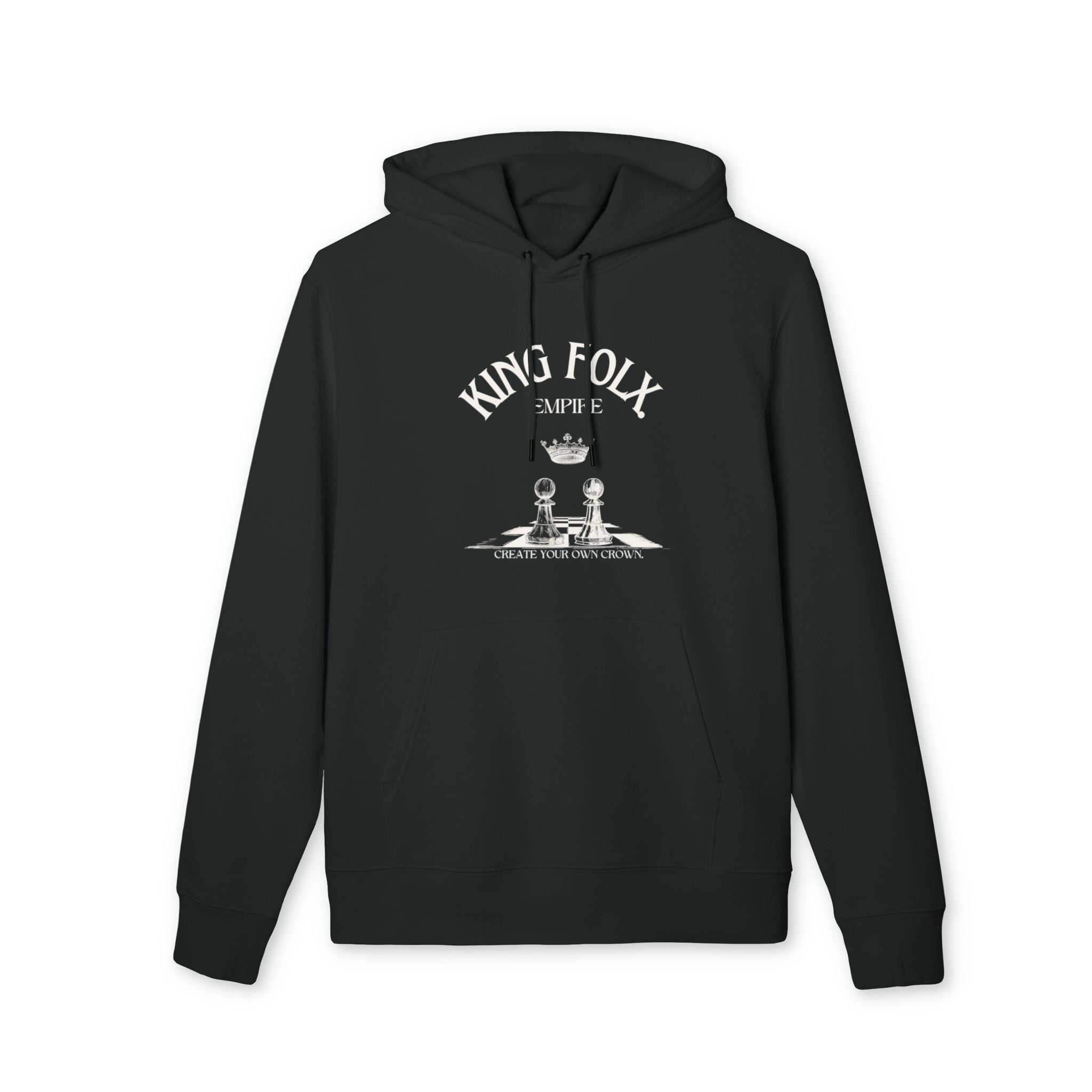 "PAWNS TO KINGS WHITE Print" Unisex Hoodie