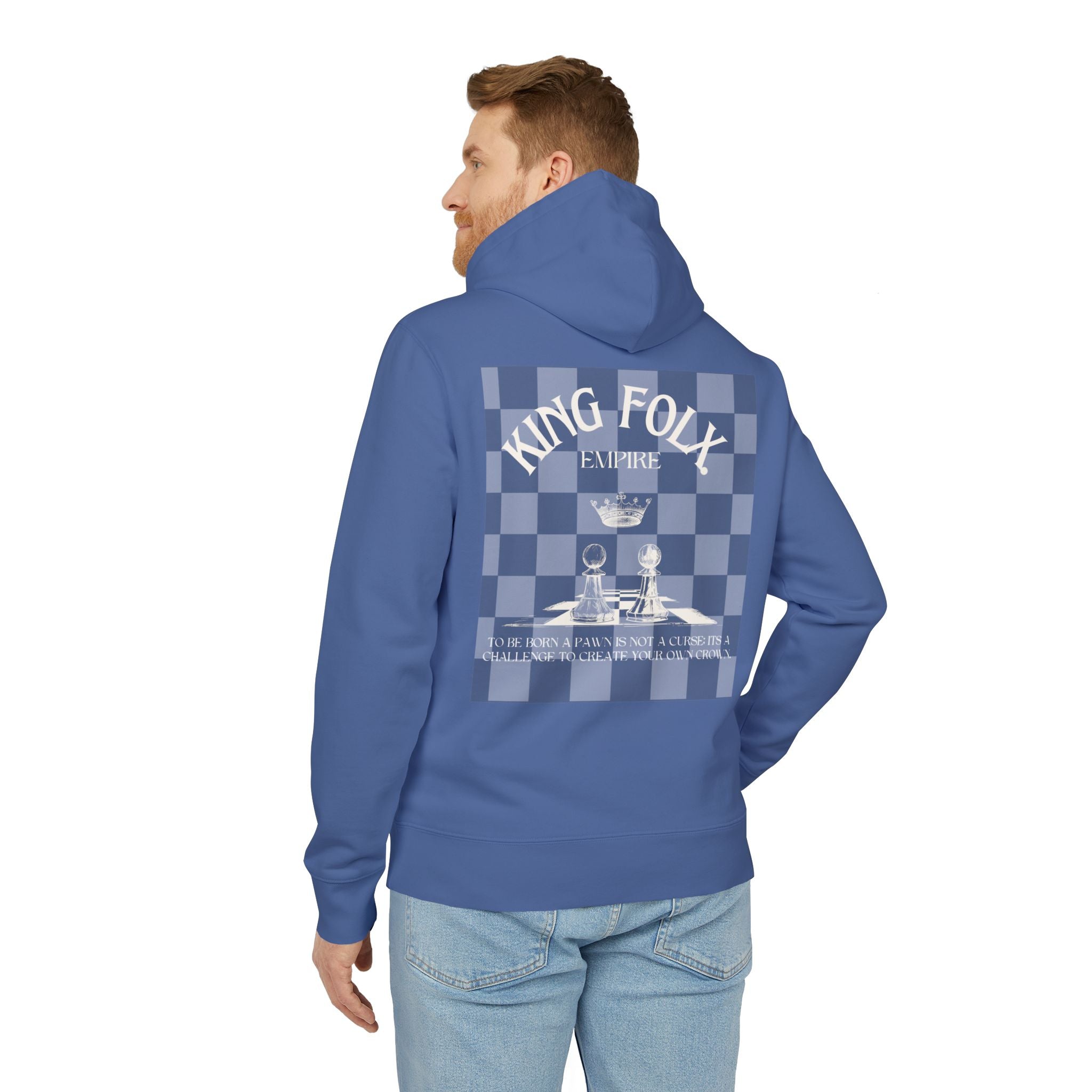 "PAWNS TO KINGS WHITE Print" Unisex Hoodie