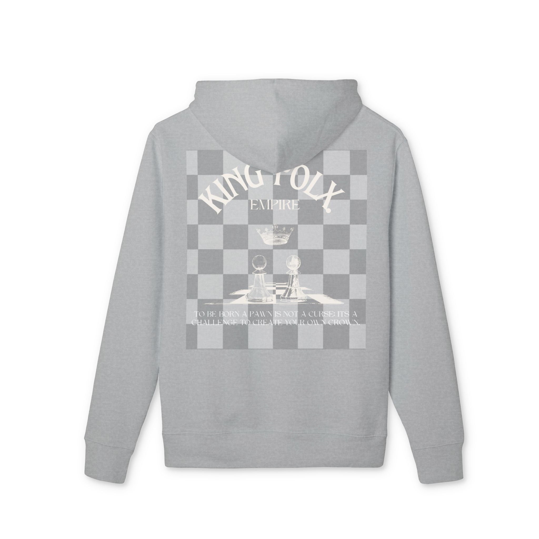 "PAWNS TO KINGS WHITE Print" Unisex Hoodie