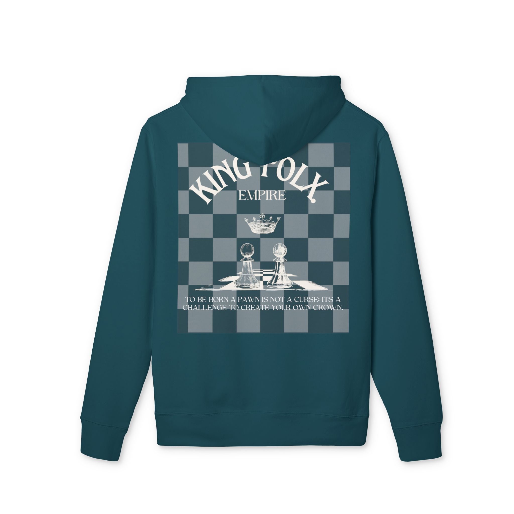 "PAWNS TO KINGS WHITE Print" Unisex Hoodie