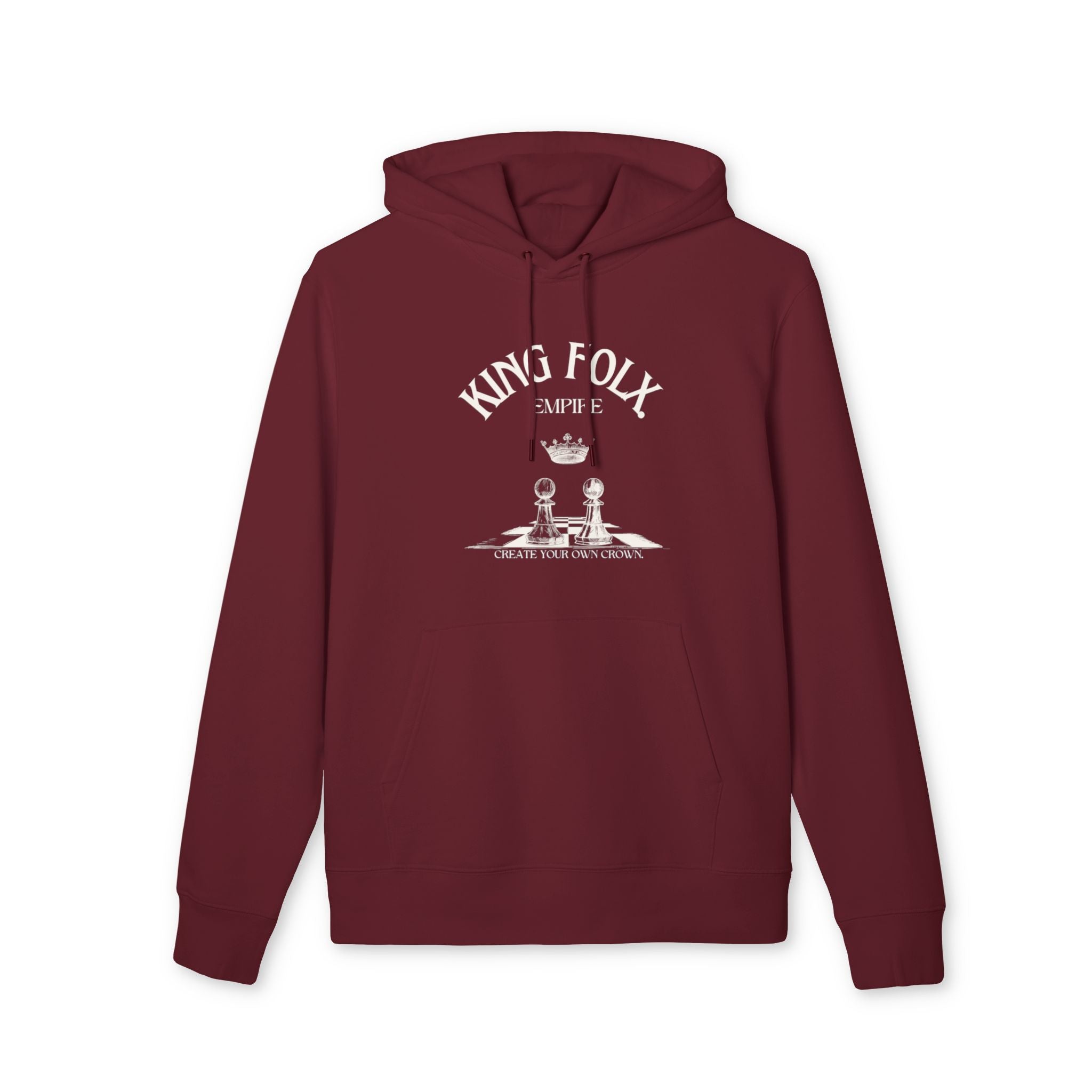"PAWNS TO KINGS WHITE Print" Unisex Hoodie