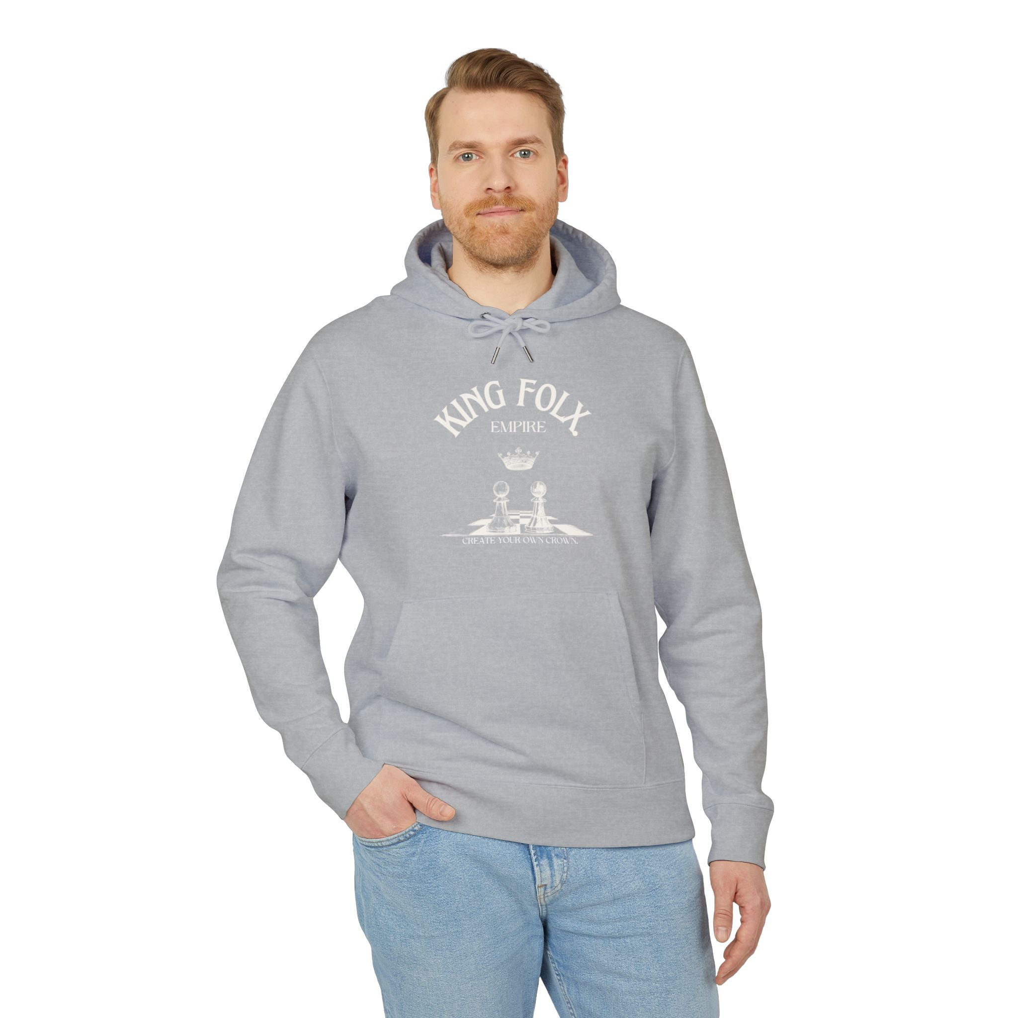 "PAWNS TO KINGS WHITE Print" Unisex Hoodie
