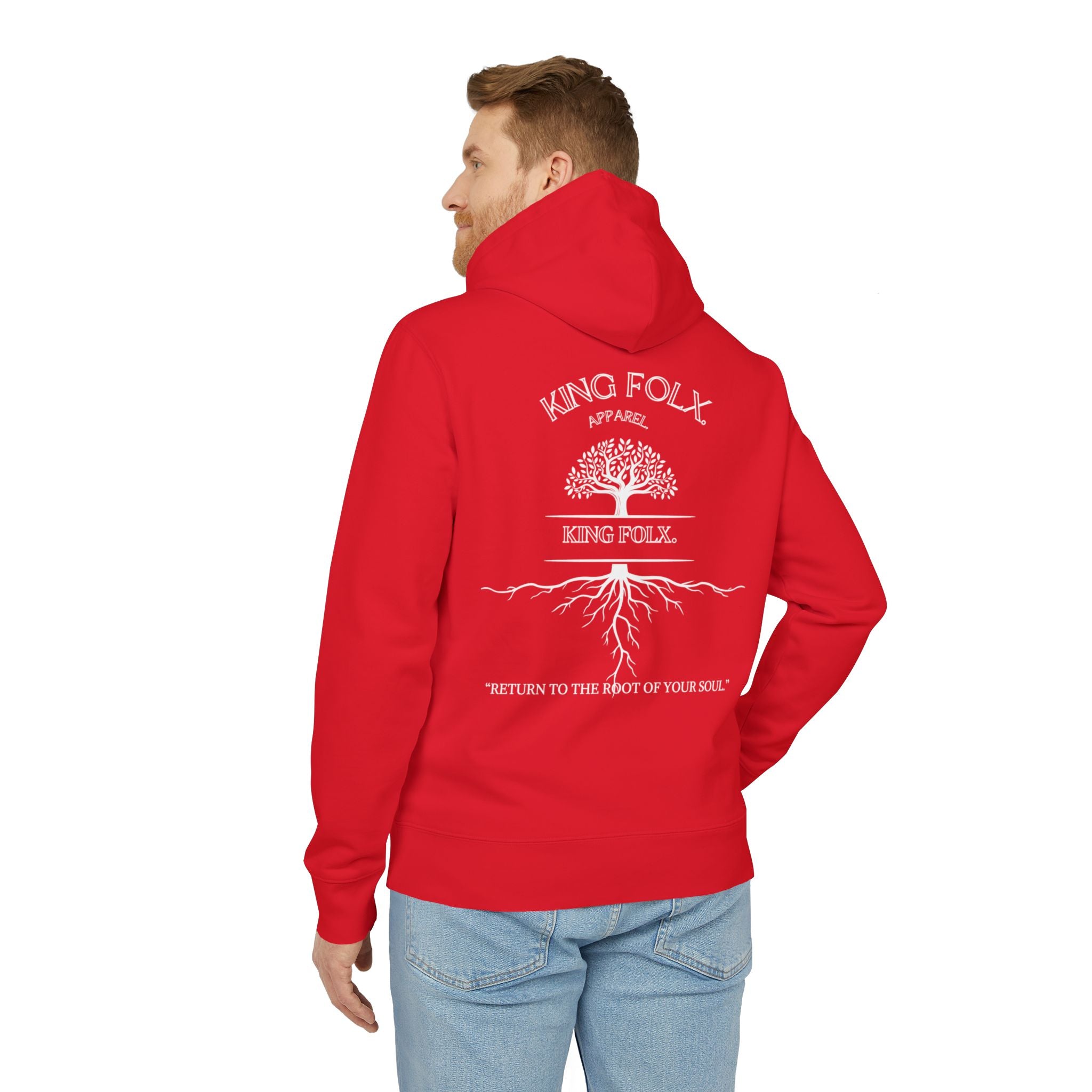 "Tree of Life White Print"- Unisex Hoodie