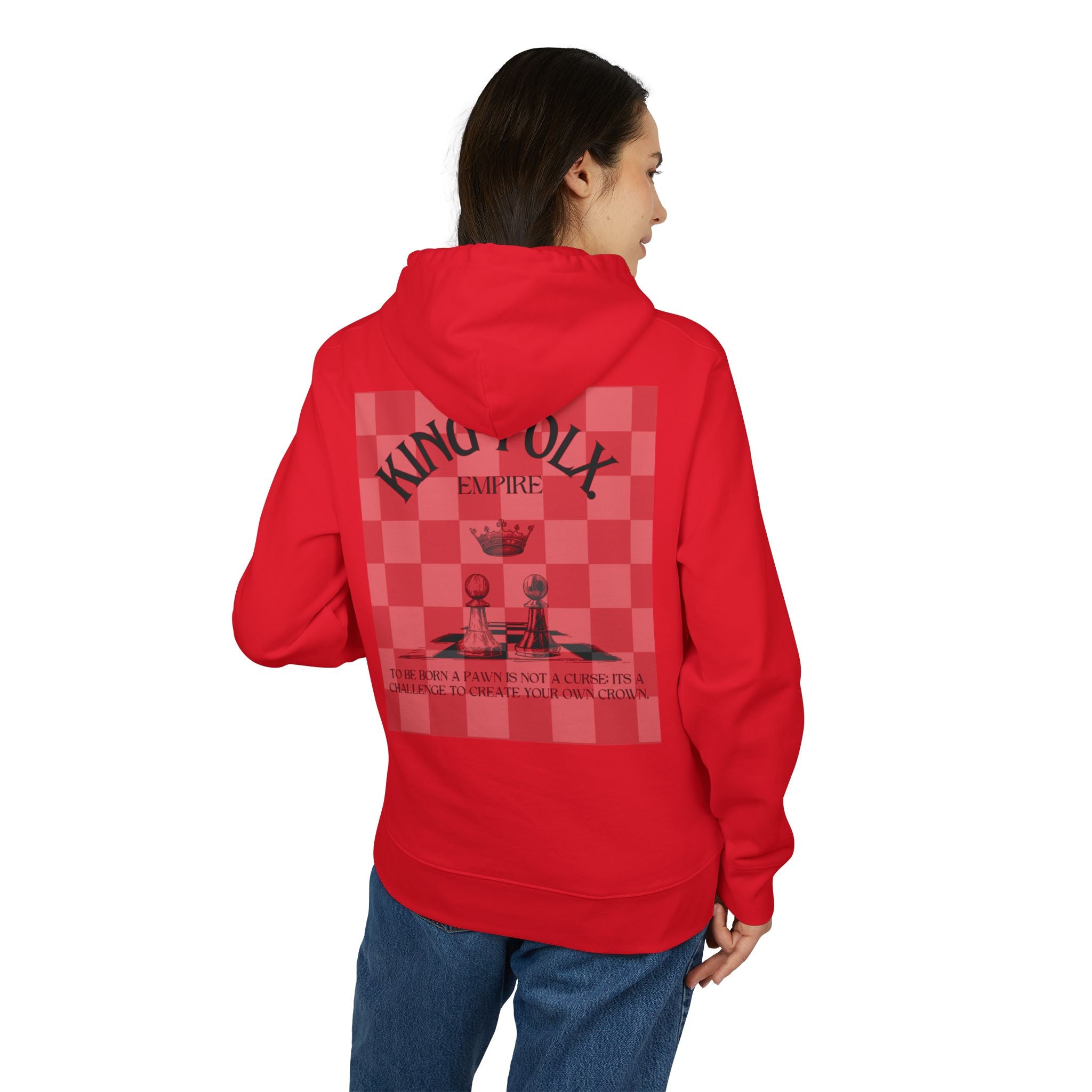 "PAWNS TO KINGS BLACK Print" Unisex Hoodie