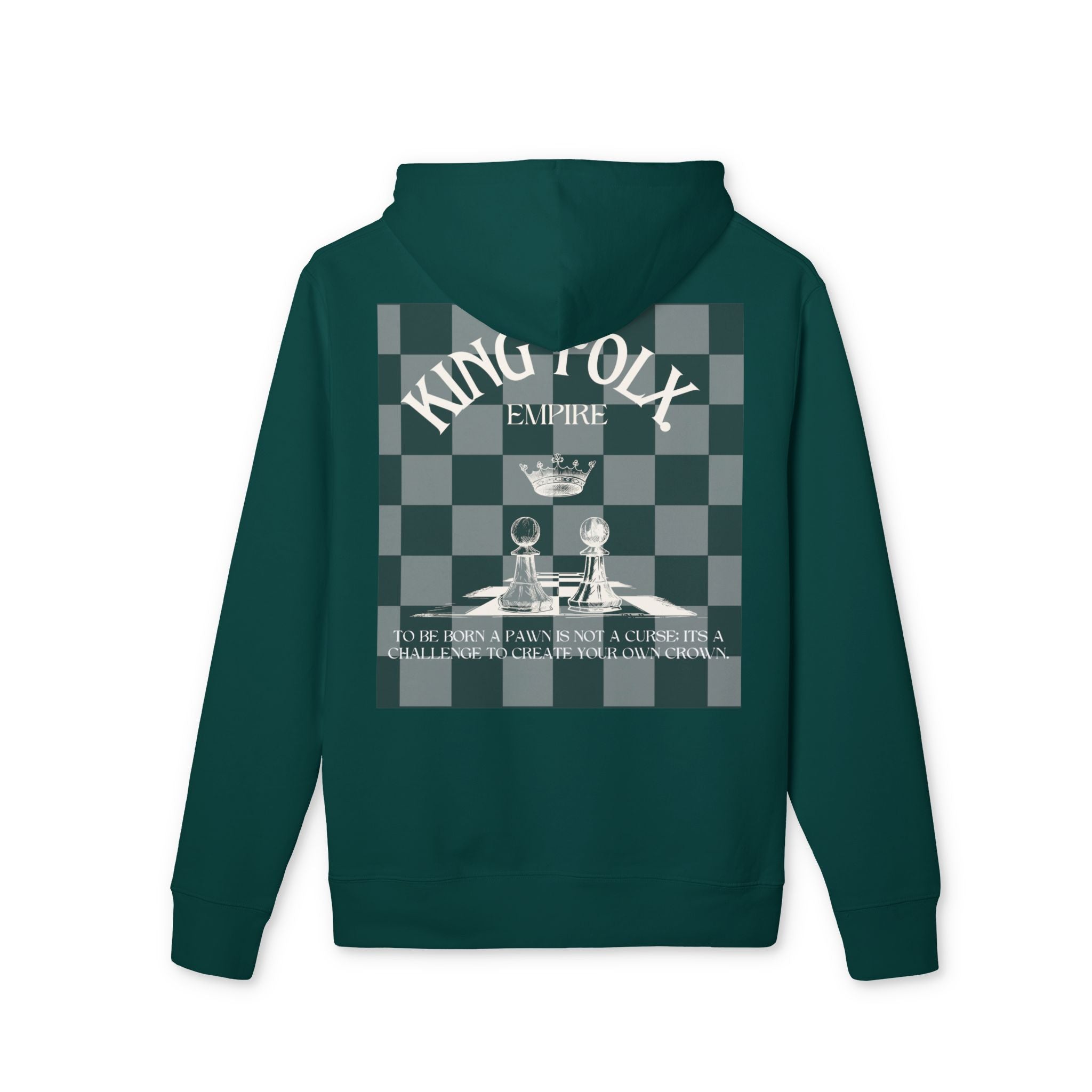 "PAWNS TO KINGS WHITE Print" Unisex Hoodie