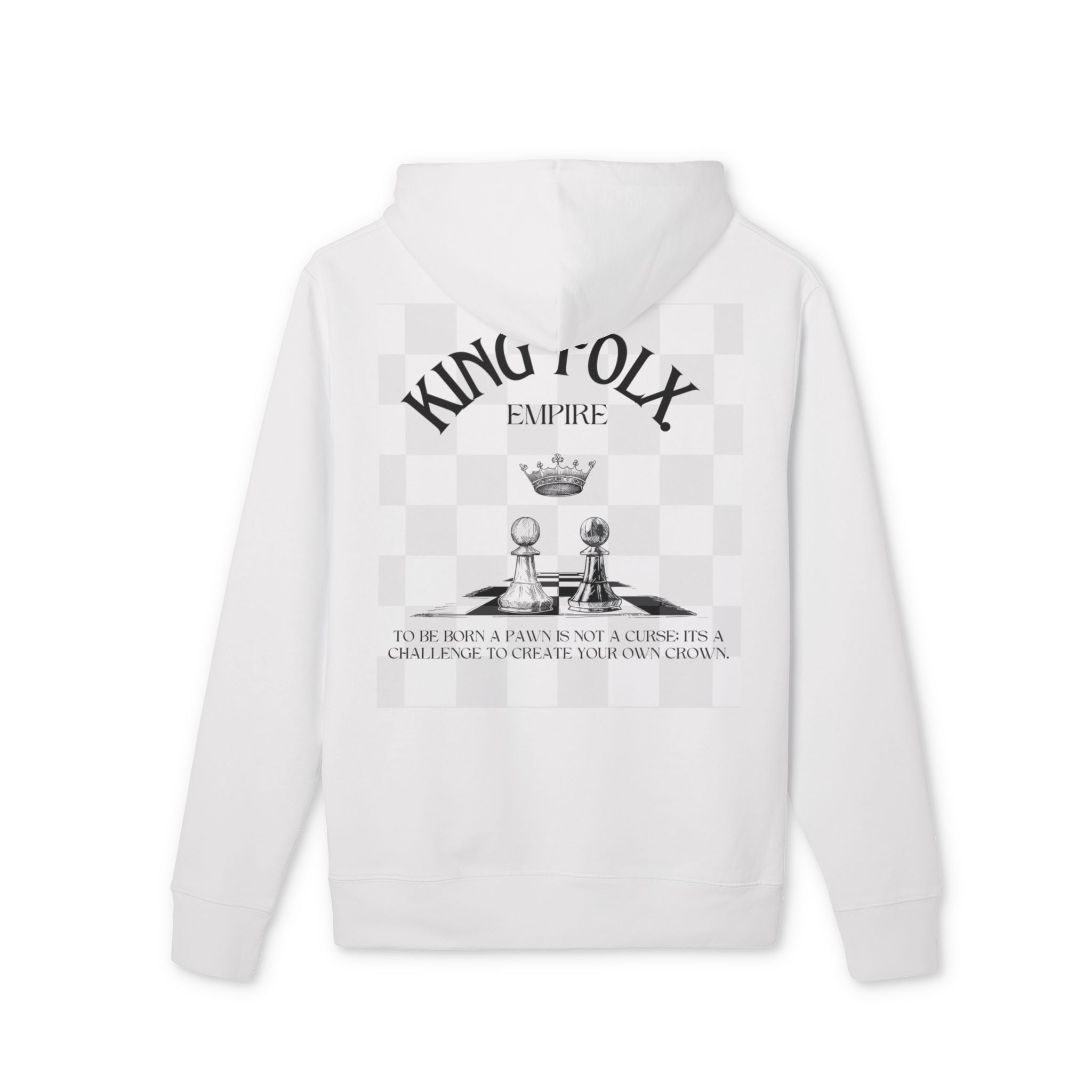 "PAWNS TO KINGS BLACK Print" Unisex Hoodie