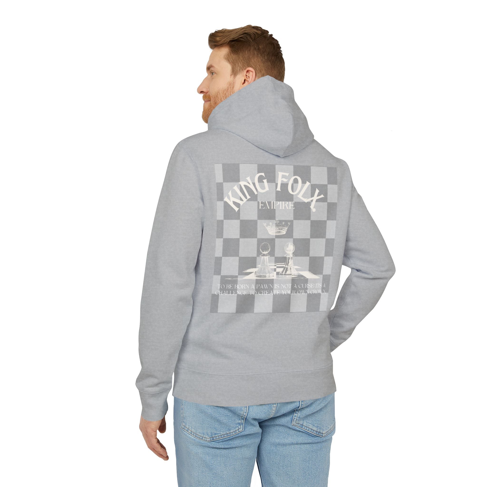 "PAWNS TO KINGS WHITE Print" Unisex Hoodie