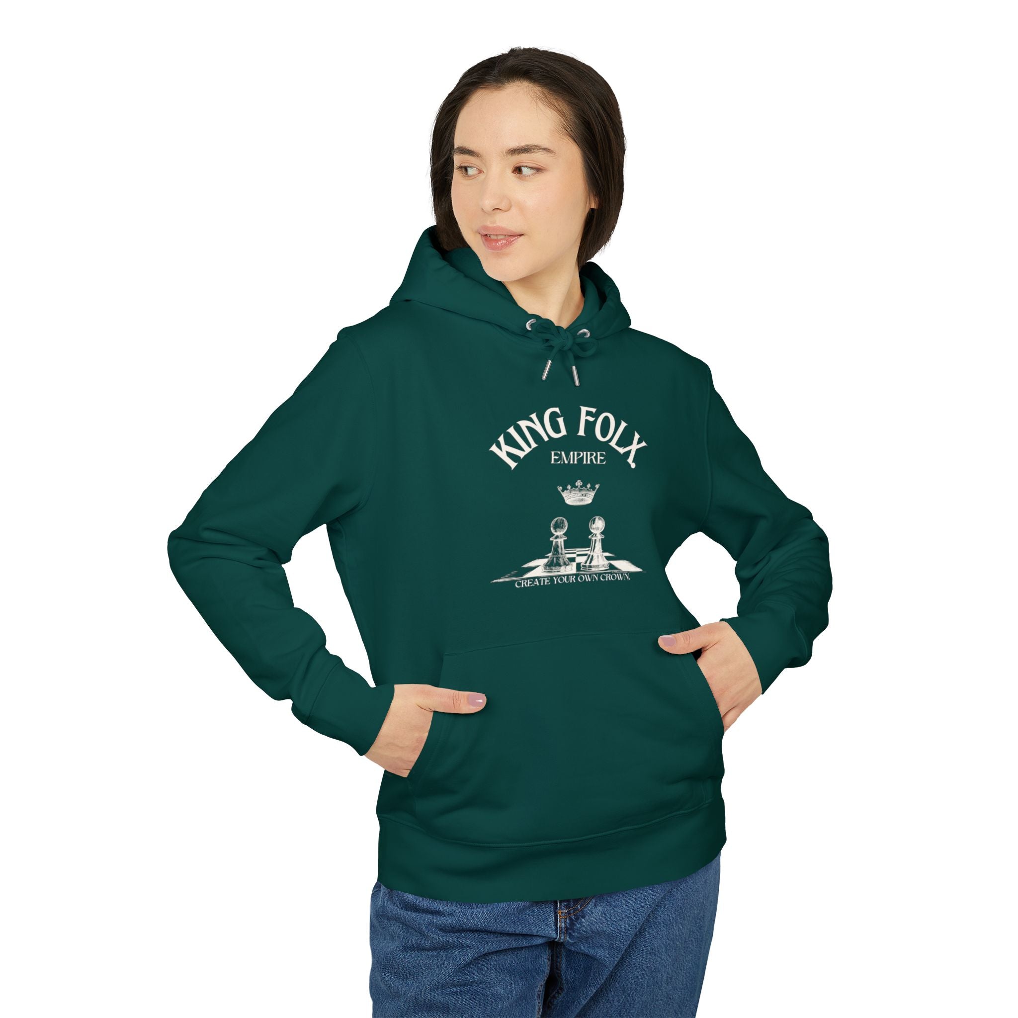 "PAWNS TO KINGS WHITE Print" Unisex Hoodie