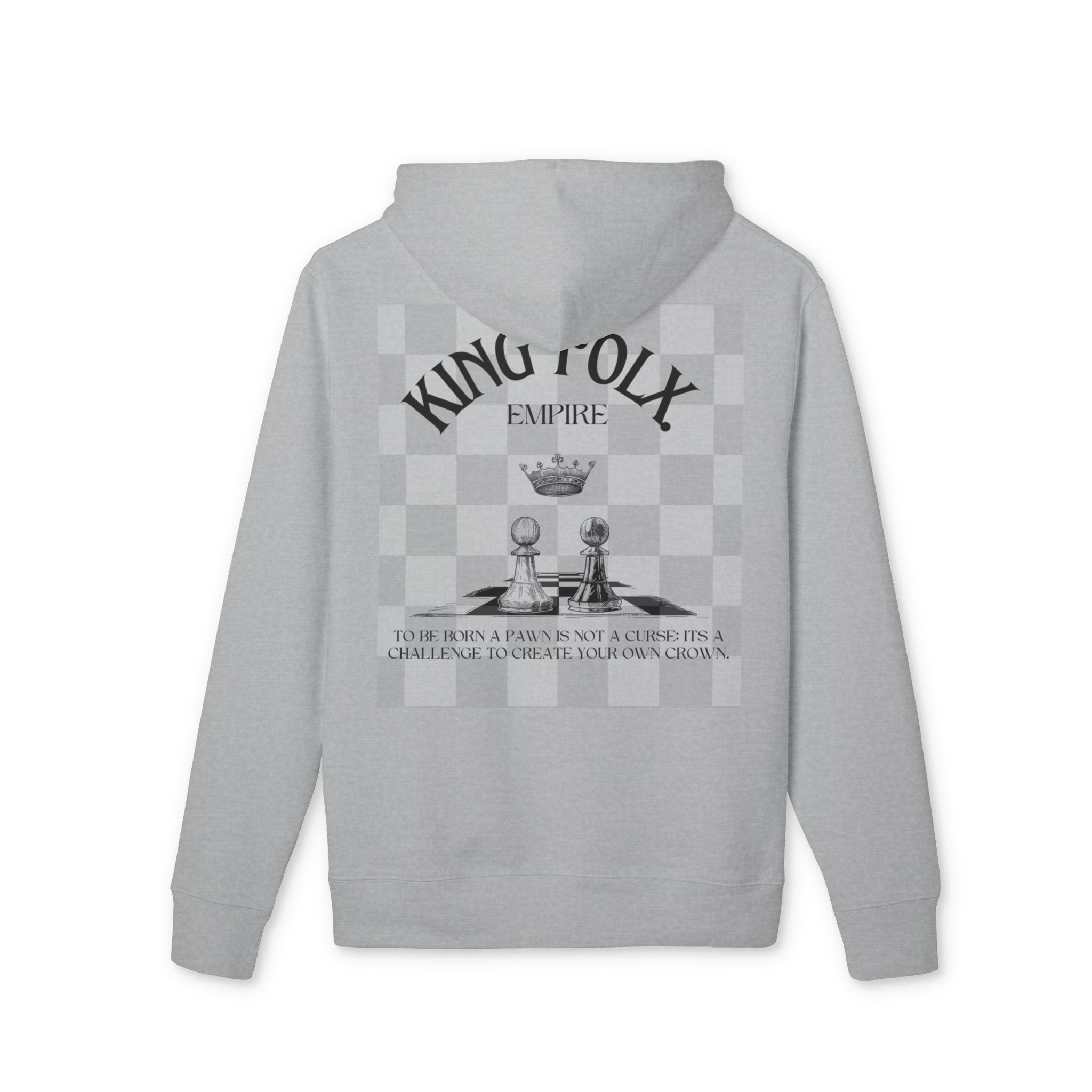 "PAWNS TO KINGS BLACK Print" Unisex Hoodie