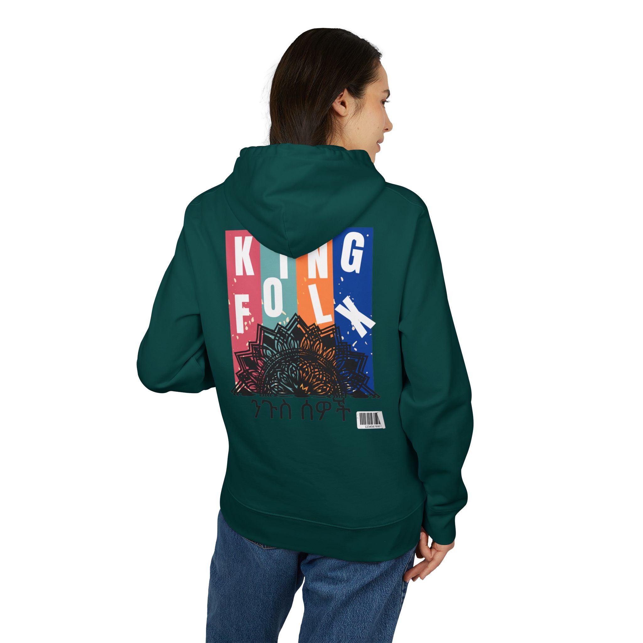 "KING PEOPLE Black Print"" Unisex Hoodie