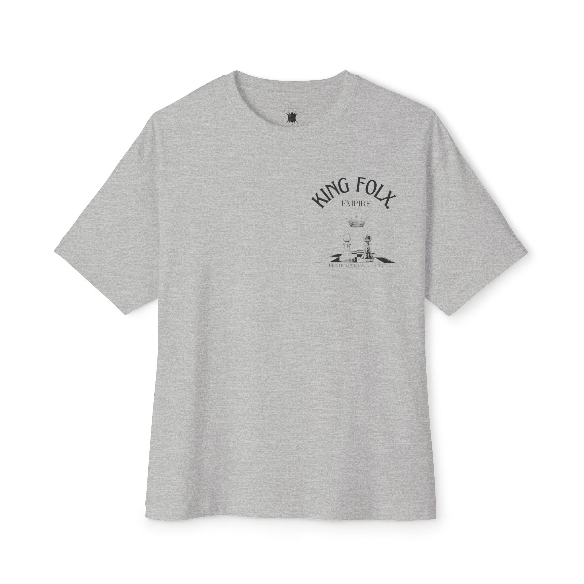 "PAWNS TO KINGS BLACK Print" Unisex Oversized Boxy Tee Comfortable Streetwear, Graphic T-Shirt