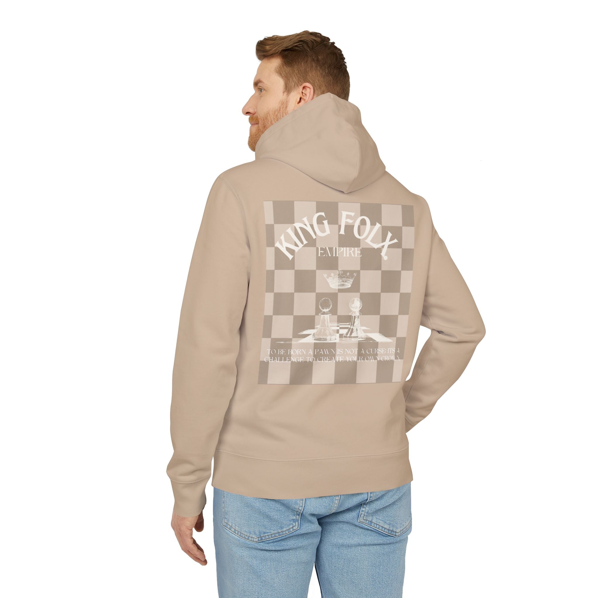 "PAWNS TO KINGS WHITE Print" Unisex Hoodie