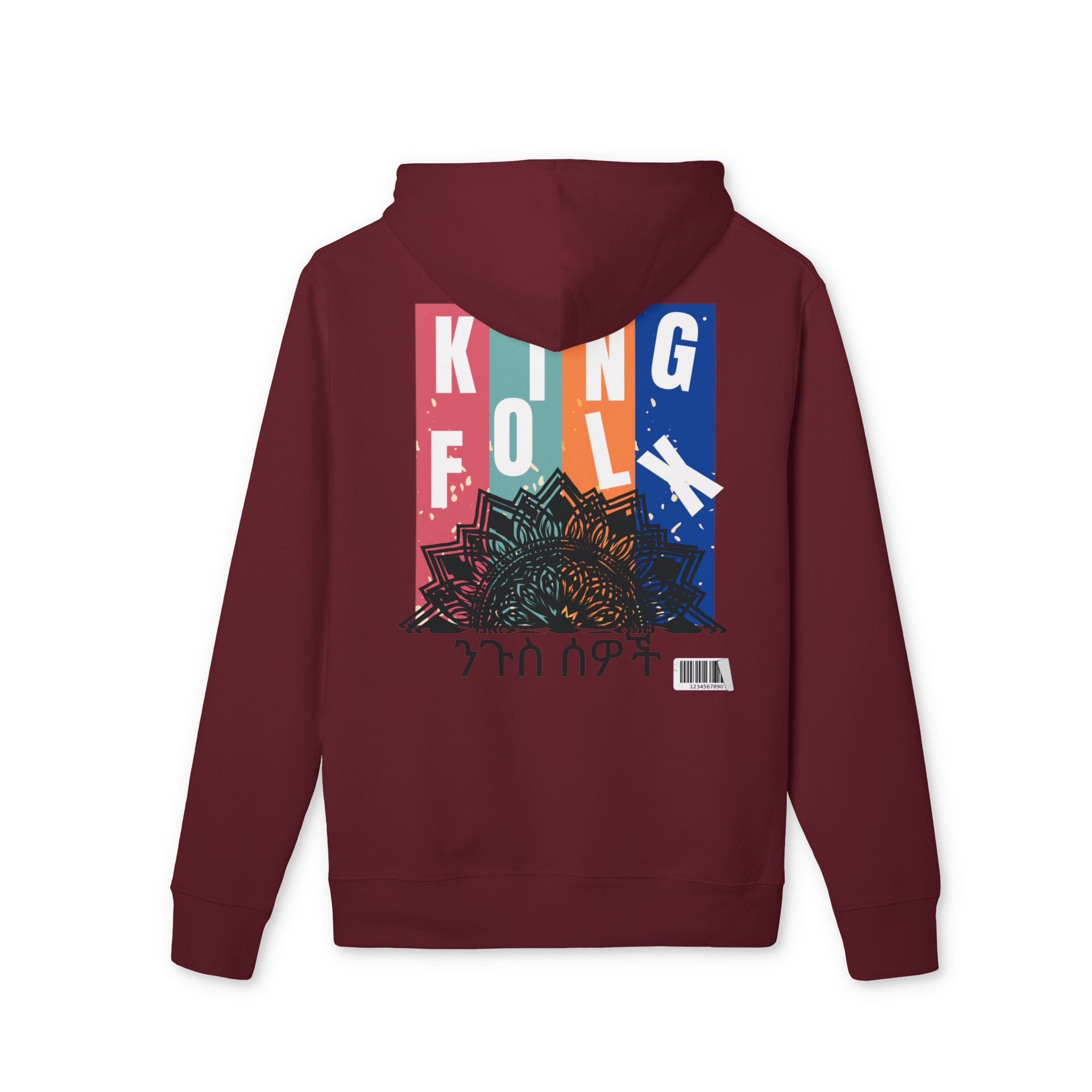 "KING PEOPLE Black Print"" Unisex Hoodie
