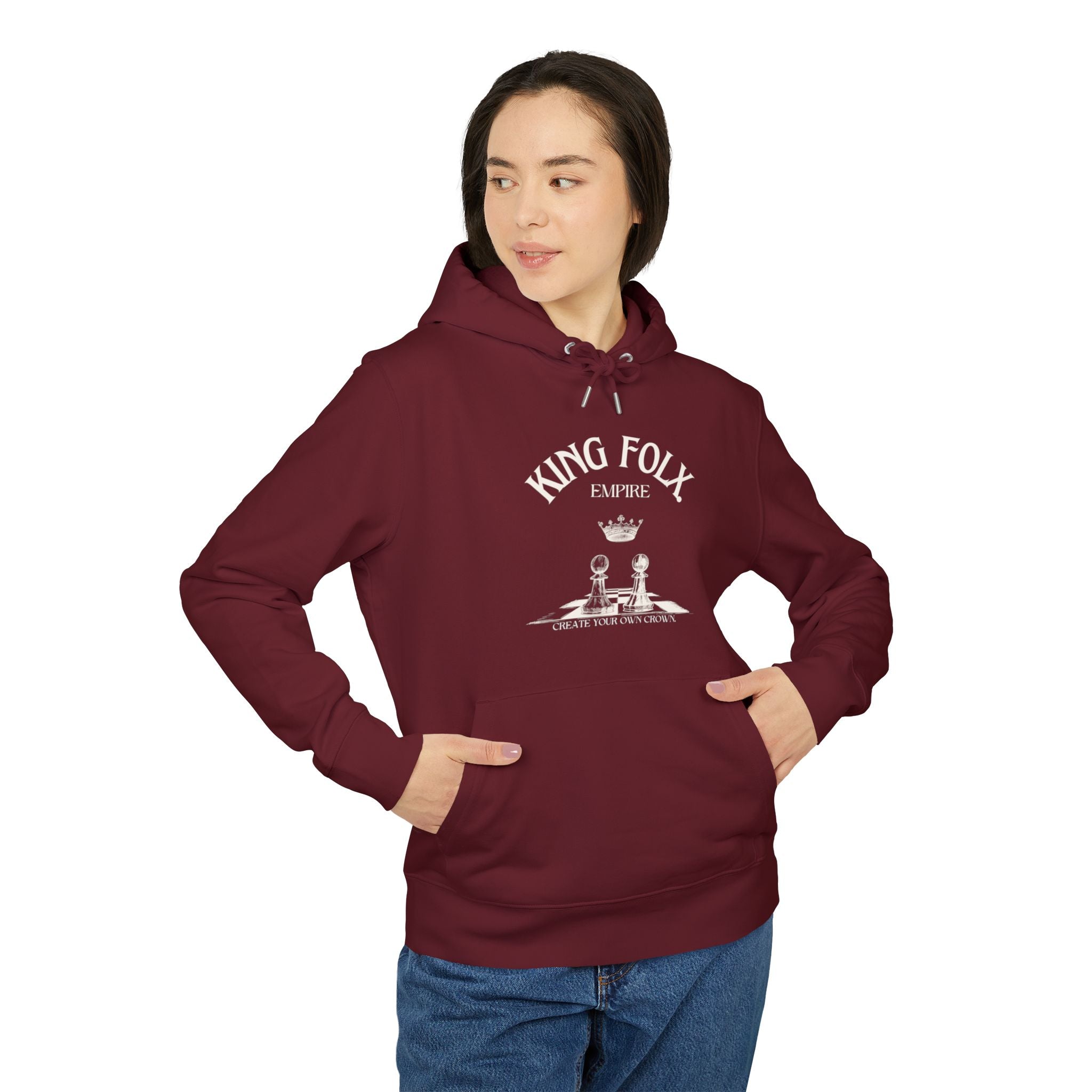 "PAWNS TO KINGS WHITE Print" Unisex Hoodie