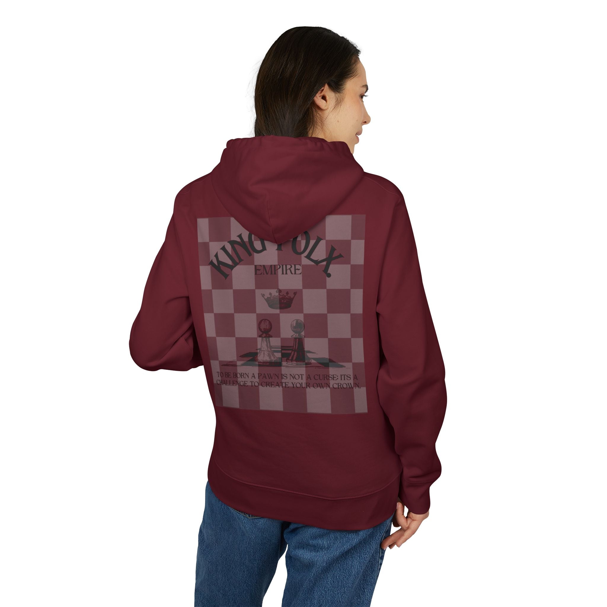 "PAWNS TO KINGS BLACK Print" Unisex Hoodie