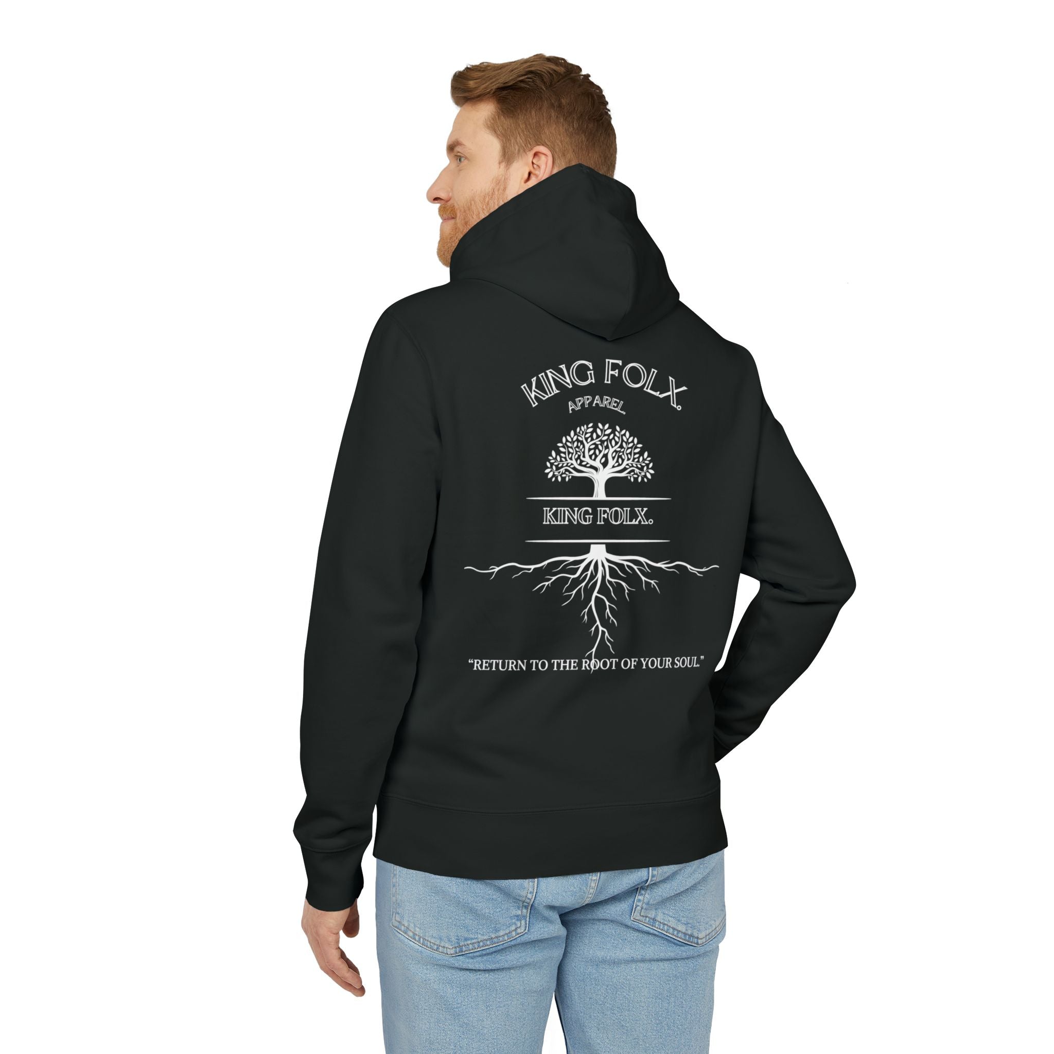 "Tree of Life White Print"- Unisex Hoodie