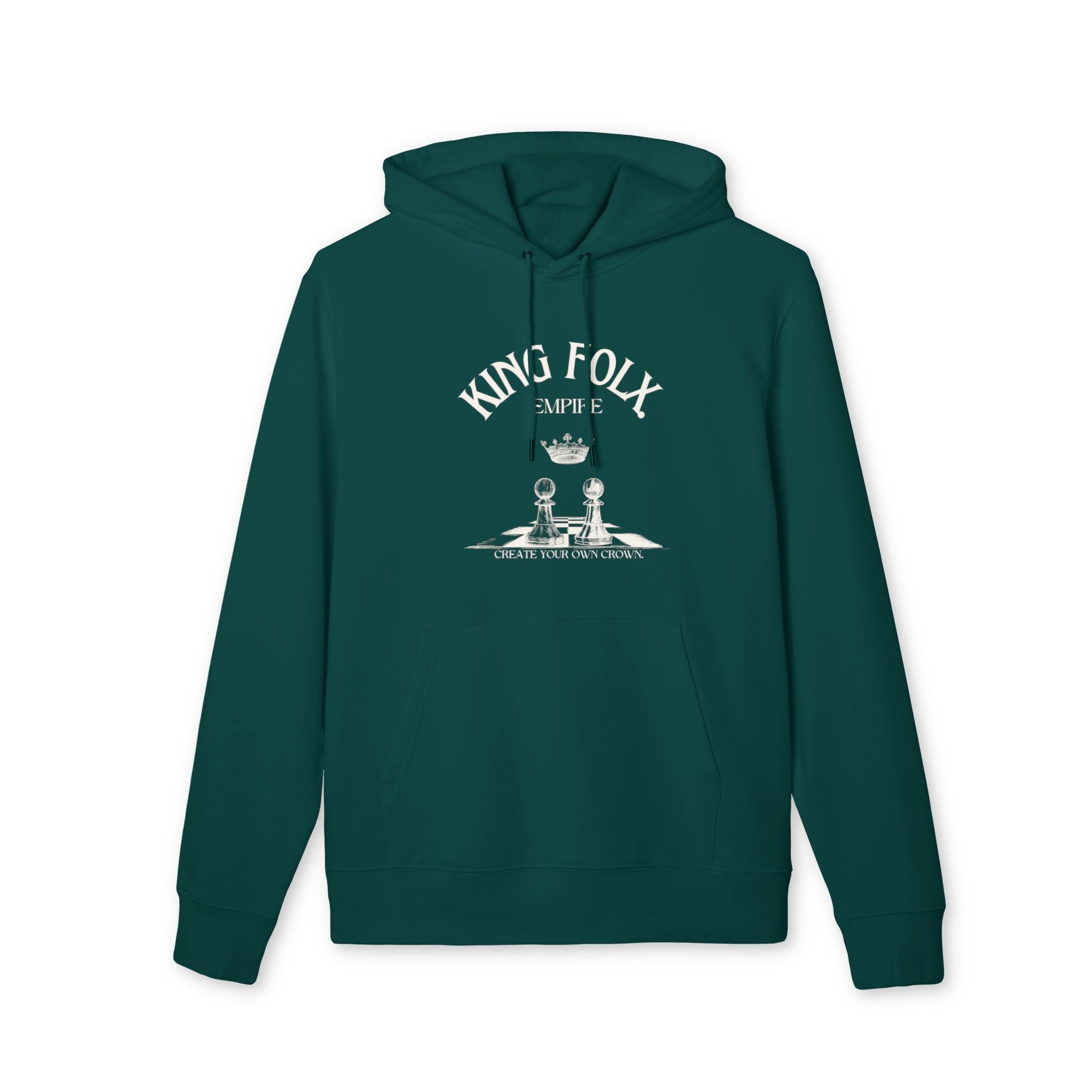 "PAWNS TO KINGS WHITE Print" Unisex Hoodie