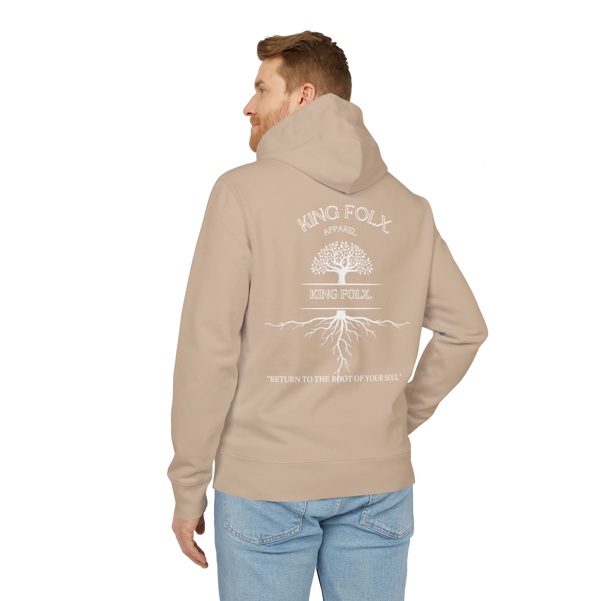 "Tree of Life White Print"- Unisex Hoodie
