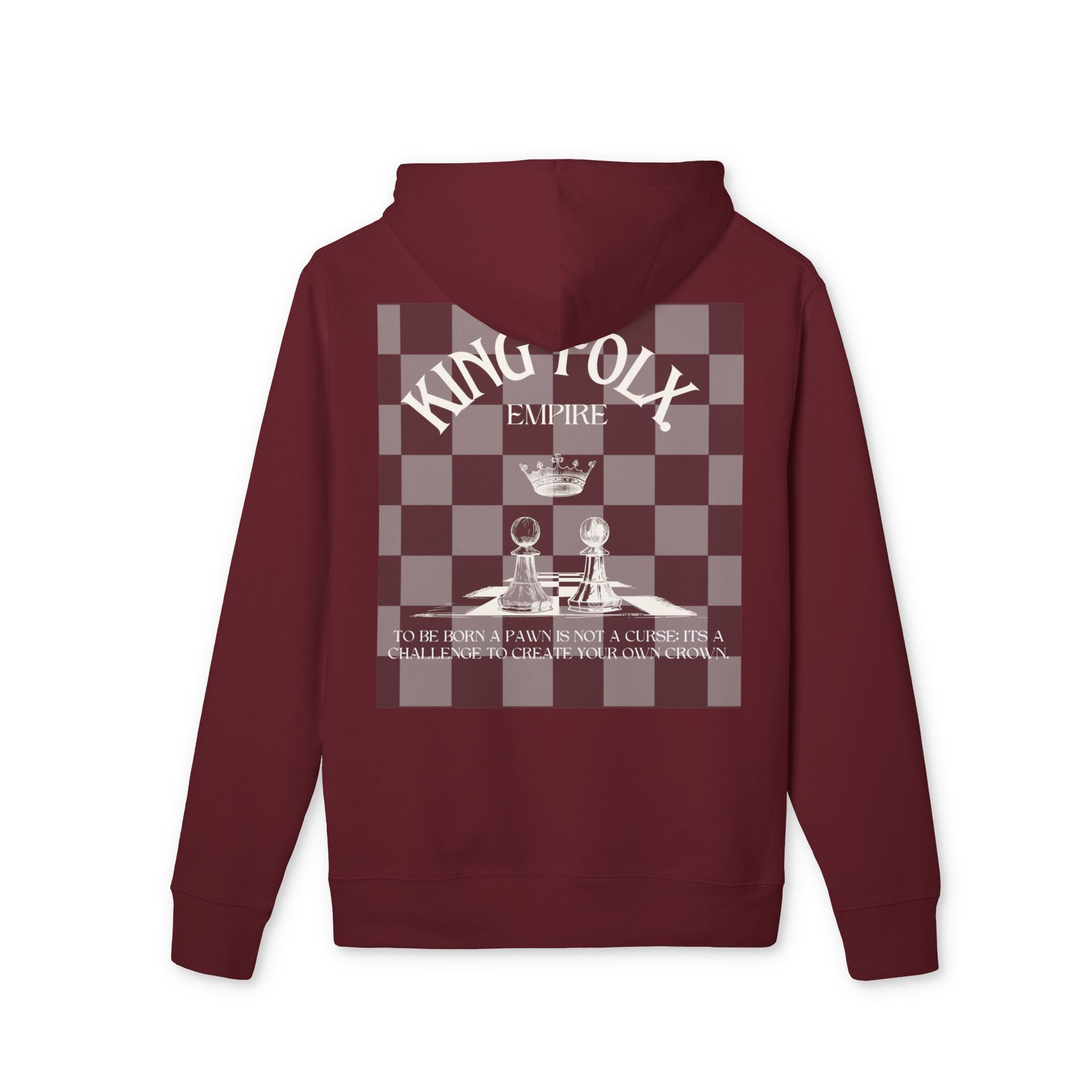 "PAWNS TO KINGS WHITE Print" Unisex Hoodie