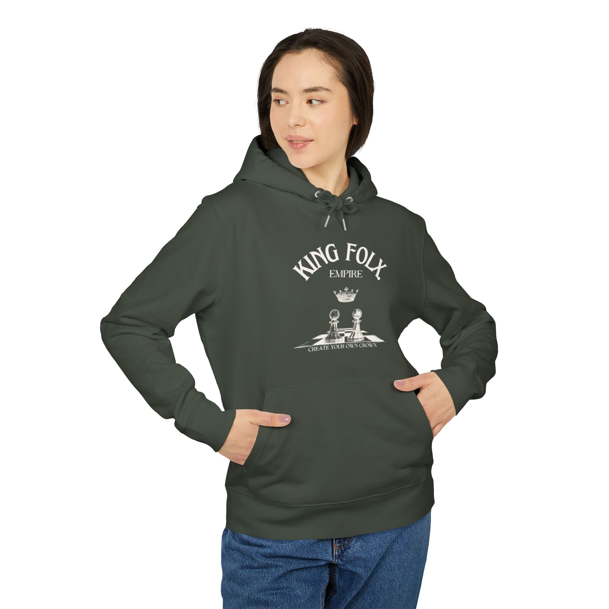 "PAWNS TO KINGS WHITE Print" Unisex Hoodie
