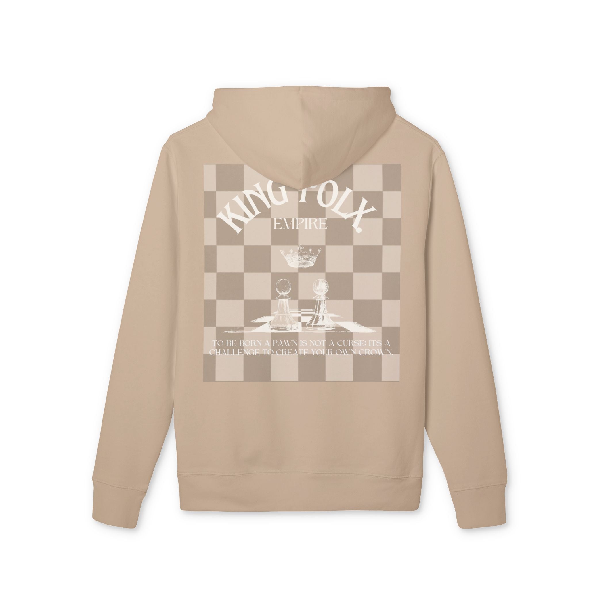 "PAWNS TO KINGS WHITE Print" Unisex Hoodie