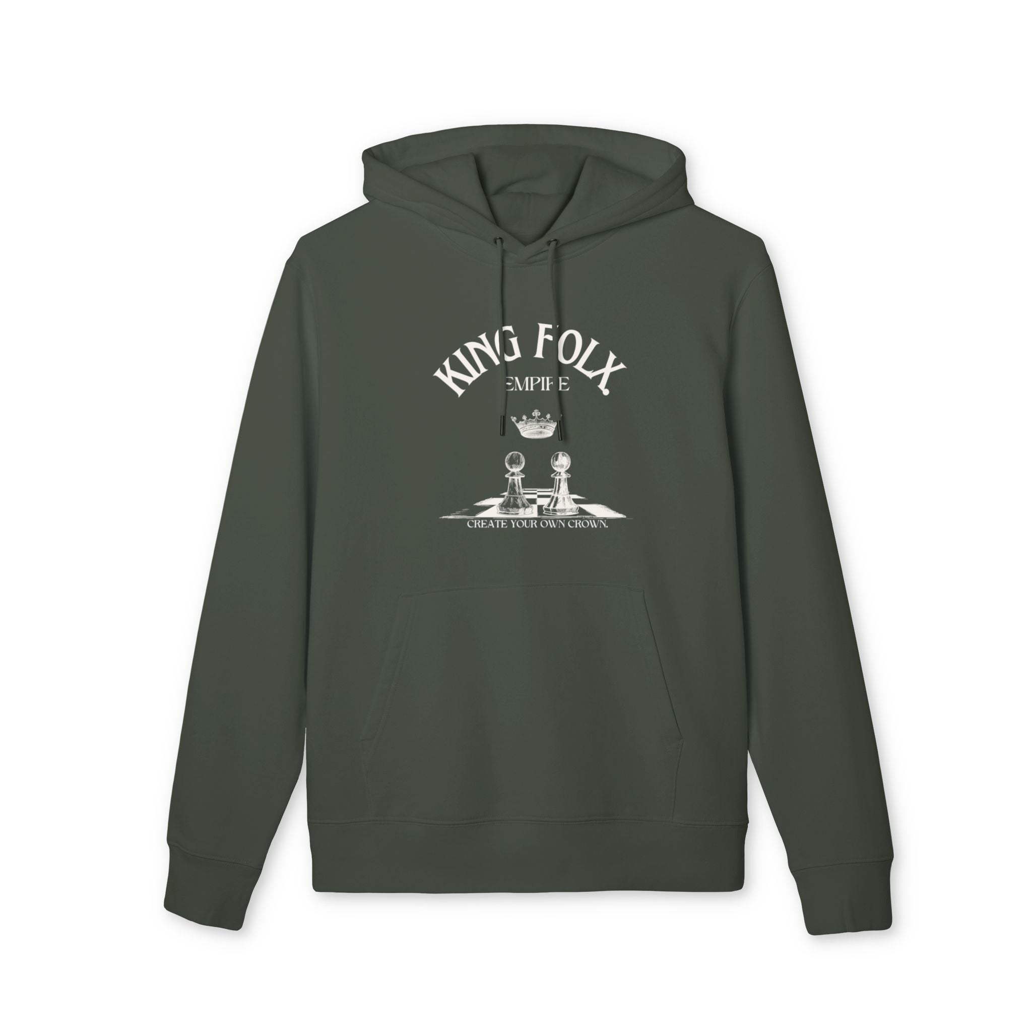 "PAWNS TO KINGS WHITE Print" Unisex Hoodie