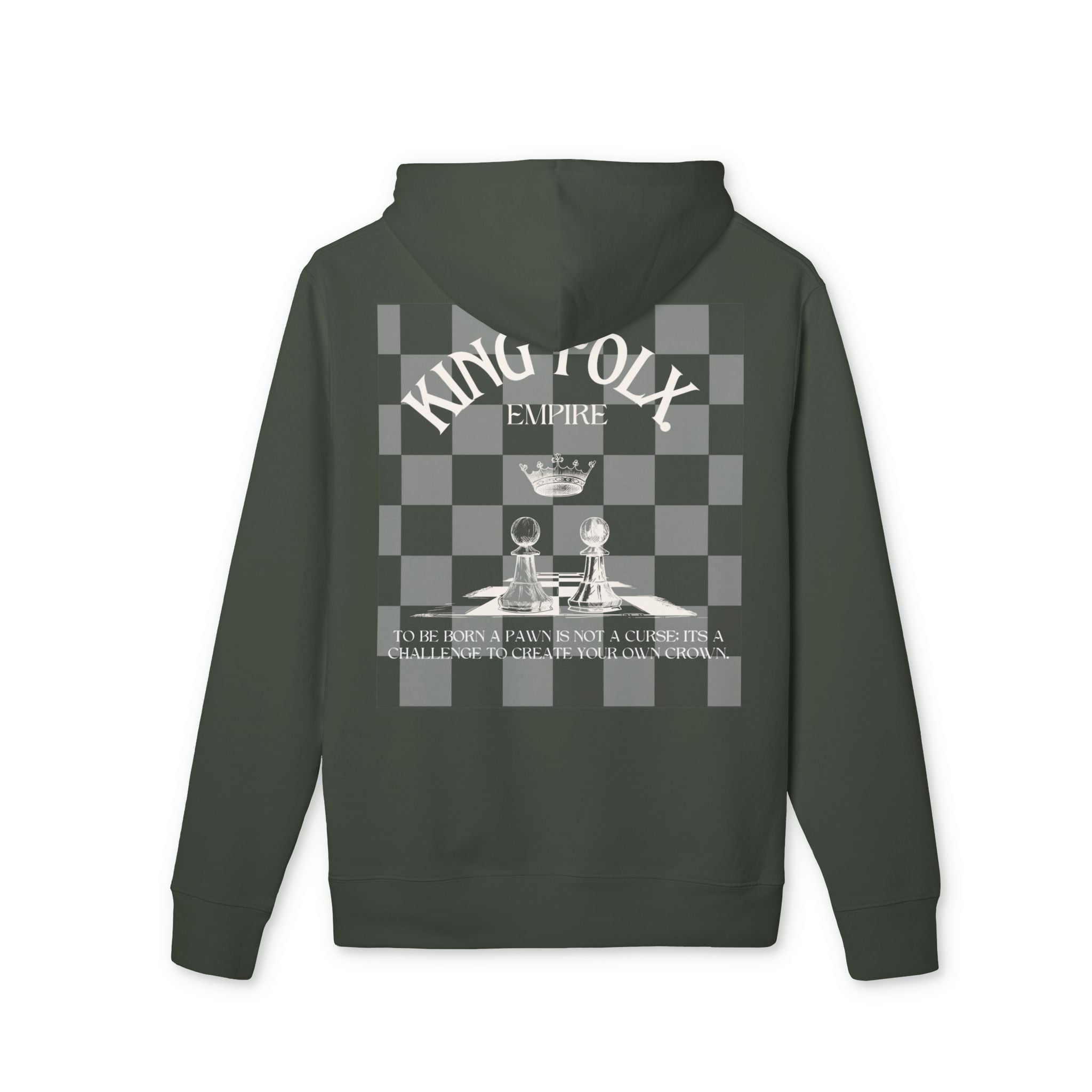 "PAWNS TO KINGS WHITE Print" Unisex Hoodie