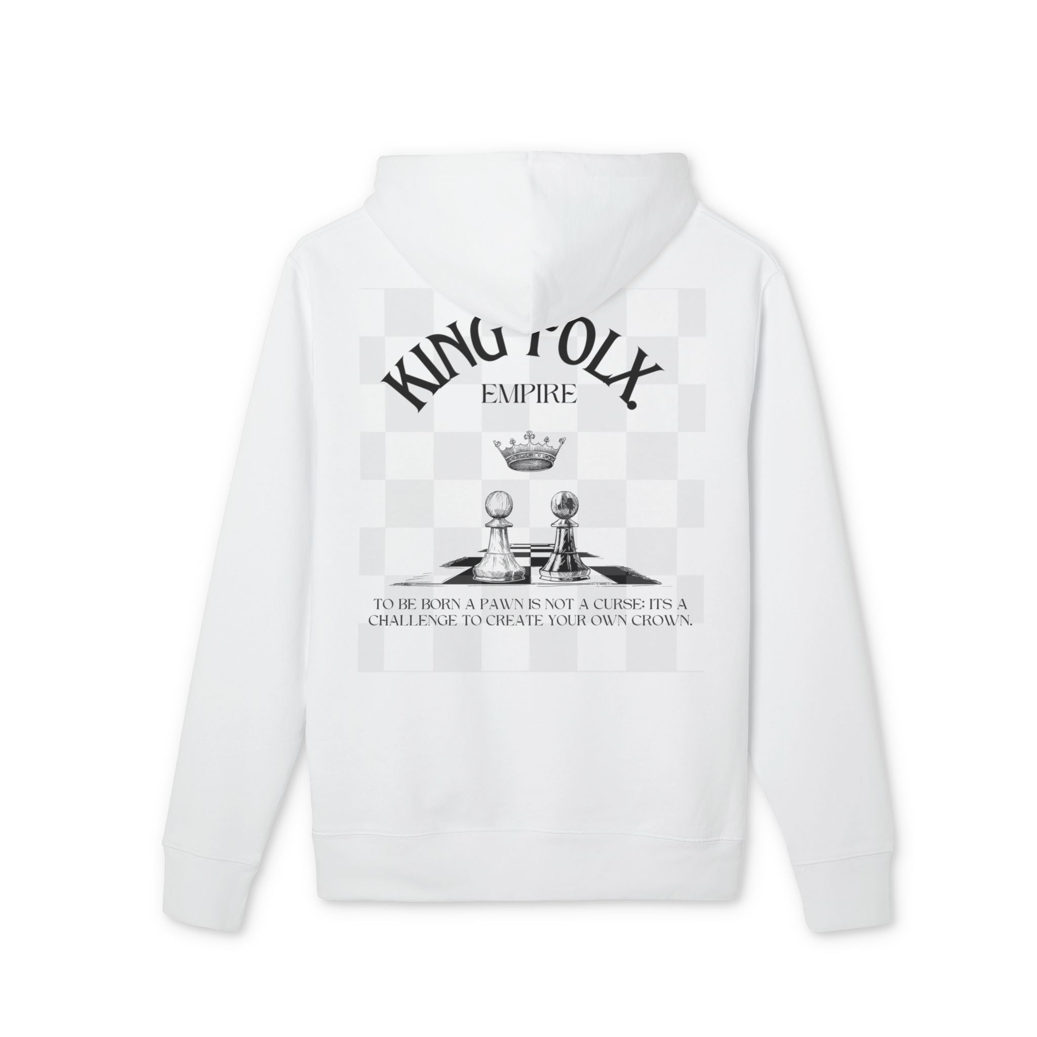 "PAWNS TO KINGS BLACK Print" Unisex Hoodie