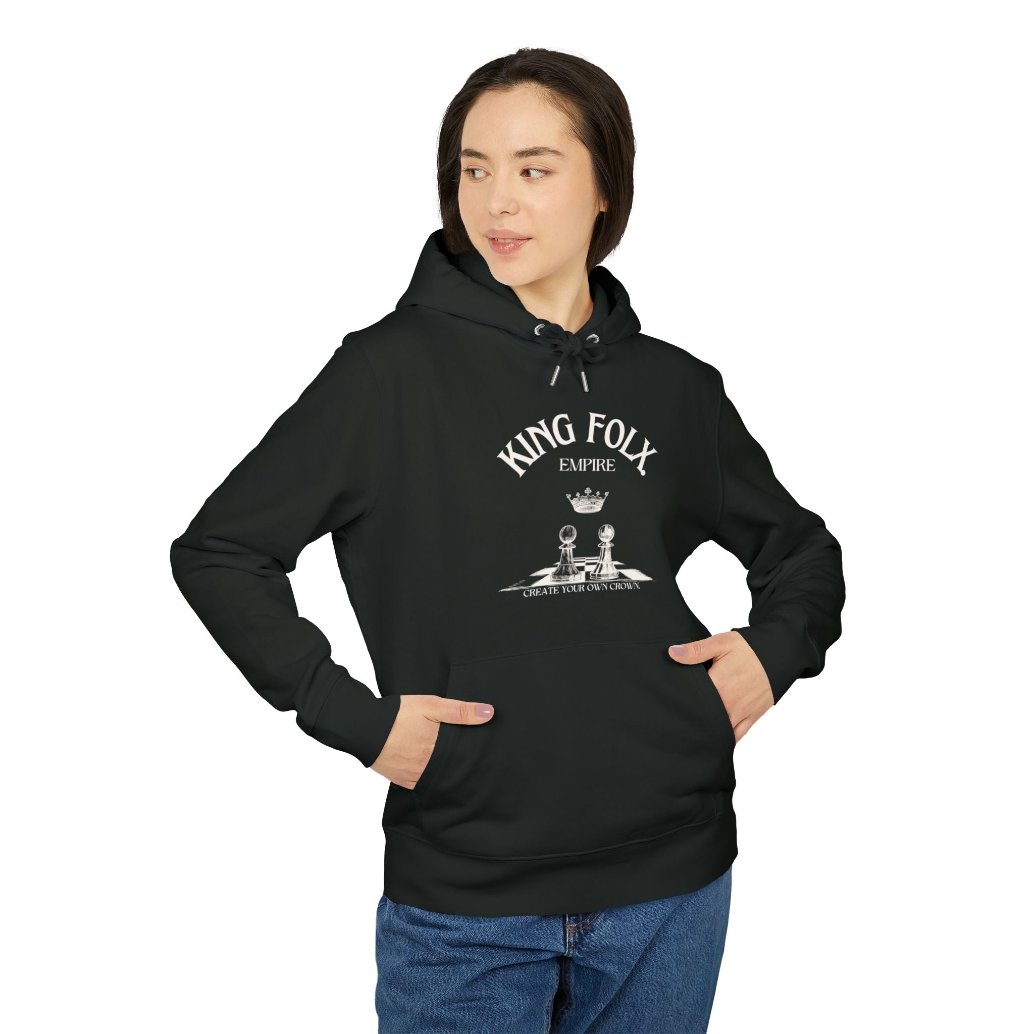 "PAWNS TO KINGS WHITE Print" Unisex Hoodie