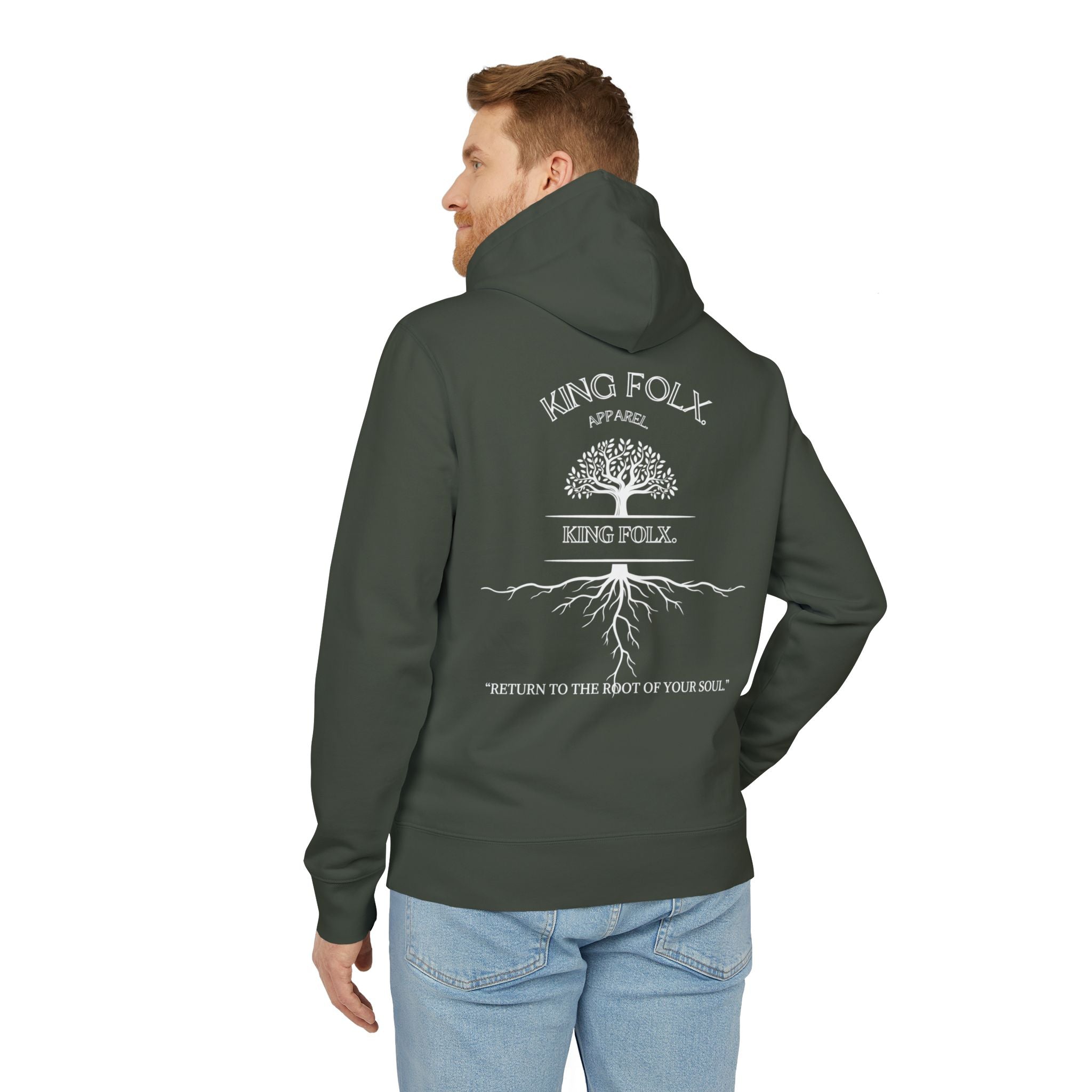 "Tree of Life White Print"- Unisex Hoodie